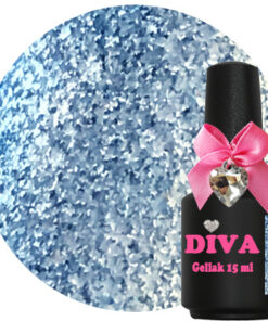 Diva Gellak Glitter Blue 15ml