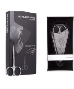 Staleks Pro Scissors Exclusive SX-10/1 Magnolia in leren etui met Swarovski