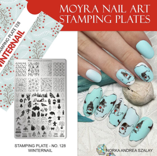 Moyra Stamping Plate 128 Winternail - Afbeelding 2
