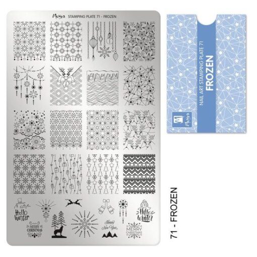 Moyra kerst stempelplaten set 4 st. - Afbeelding 2