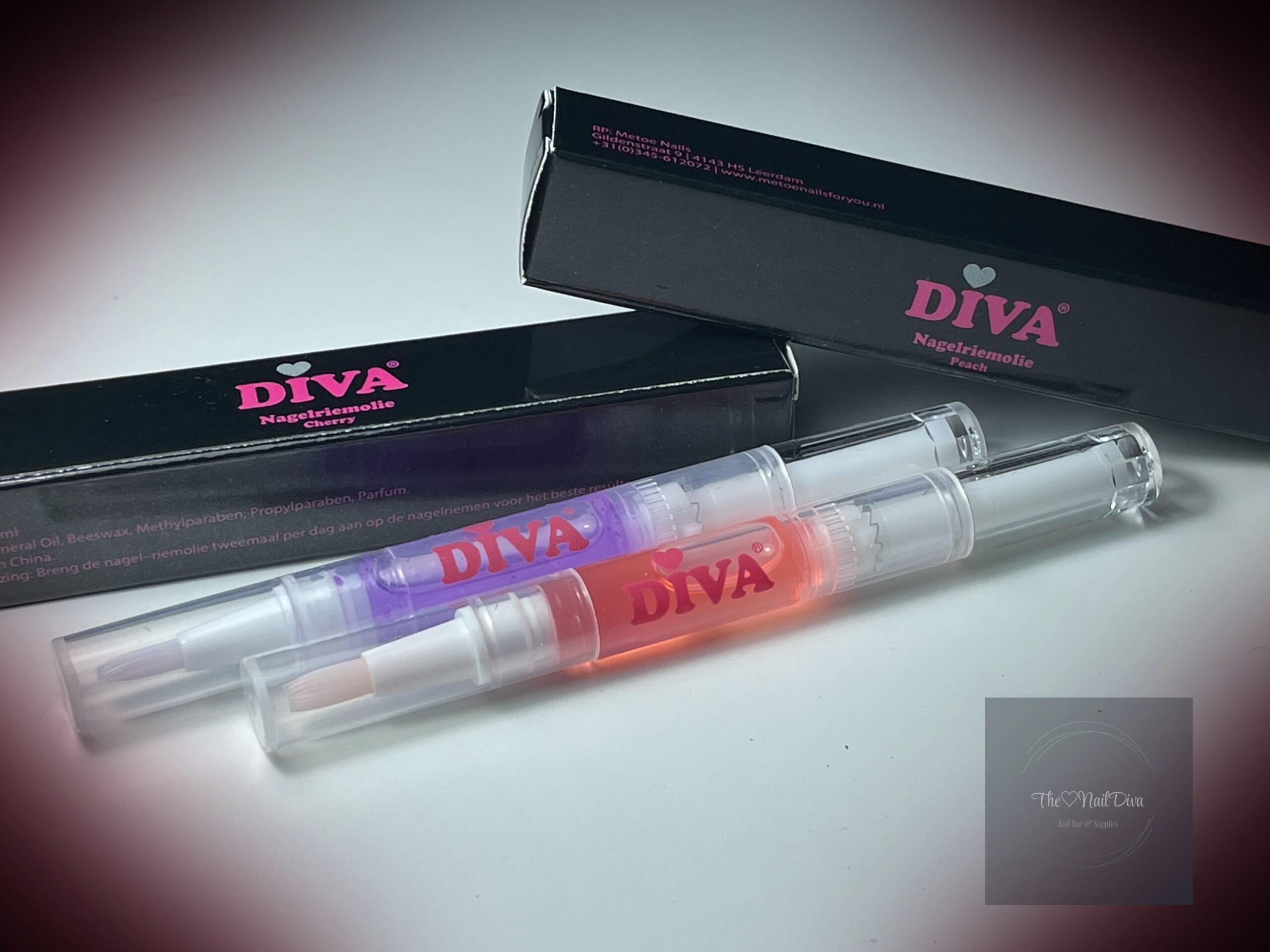 DIVA Nagelriemolie Pen Peach 2 ml - Afbeelding 3