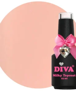 Diva Milky Topcoat Nude - No Wipe 15 ml