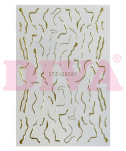 Design Sticker Swirl 123 Gold