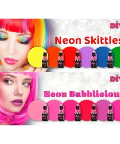 DIVA Gellak Neon Skittles + Bubblicious Collection 12x 10 ml