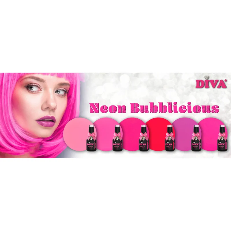 DIVA Gellak Neon Frutti Fuchsia 10 ml - Afbeelding 4
