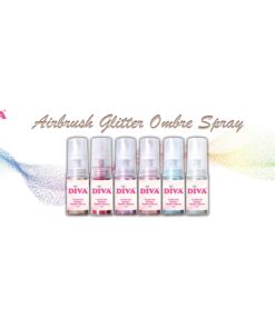 Diva Airbrush Glitterspray set 6 stuks-Set 1
