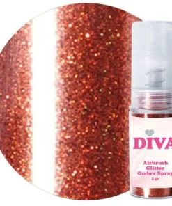 DIVA Airbrush Glitter Colorboom Spray Copper 8