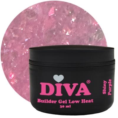DIVA Builder Gel Low Heat Shiny Purple – Hema Free Inhoud 30 ml