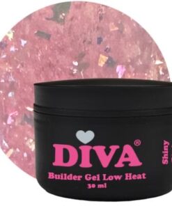DIVA Builder Gel Low Heat Shiny Pink – Hema Free Inhoud 30 ml