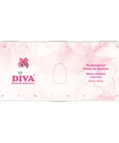 Press-On/ Show Tips Almond Short Light Pink in een box 600 pcs