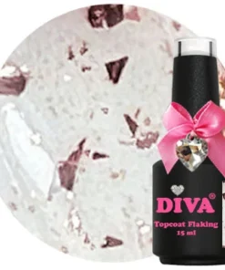 DIVA Topcoat Flaking Rosé - No Wipe 15 ml