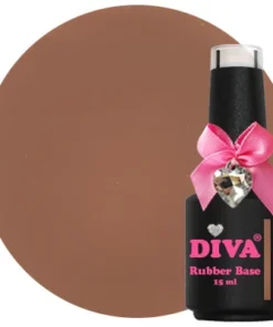 DIVA Rubber Basecoat Chocolat Brownie 15 ml