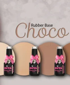DIVA Rubber Basecoat Choco Blush Collection 6x 15 ml - met gratis fineliner