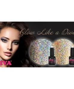 DIVA Holo Topcoat Glow Like a Diva - No Wipe 2x 6 ml