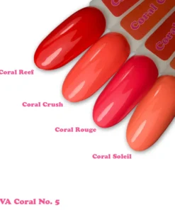 Alternative view of DIVA Gellak Coral No.5 Collection 4x 10 ml # met gratis Colorpop Stickers